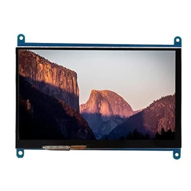 ASHATA Ecran LCD 7 Pouces LCD HDMI 1024x600 Ultra HD Écran Tactile capacitif pour/Raspberry Pi1,2,3 pour Moniteur d'écran win7, win8,