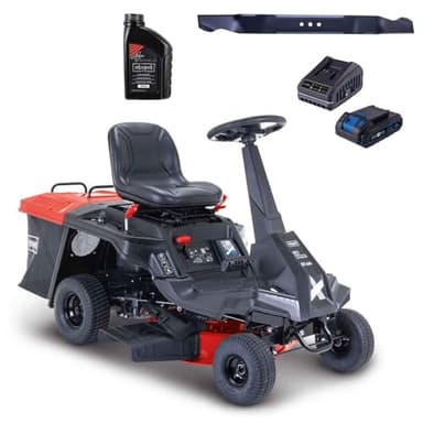 Scheppach Tondeuse autoportée Thermique MR230-61 - Moteur à Essence 4 Temps 4,4 KW/6 CV - Largeur de Coupe 61 cm - Réglage Hauteur de Coupe sur 5 Niveaux - Jardins 2600 m² - Huile + Lame incluses