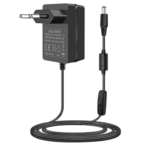 Adaptateur 12V Câble de Charge d’Alimentation pour Clavier Yamaha Adaptateur Secteur d’Alimentation pour PA-130a PA-130b PA-150b P45 PA-3b PA-3c PA-5d PSR-210 PSR-78 P125 E373 Piano électronique.