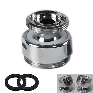 Adaptateur de robinet pivotant à 360 degrés, 18 mm mâle vers 22 mm mâle NPT filetage en laiton adaptateur de robinet purificateur d'eau connecteur aérateur de robinet