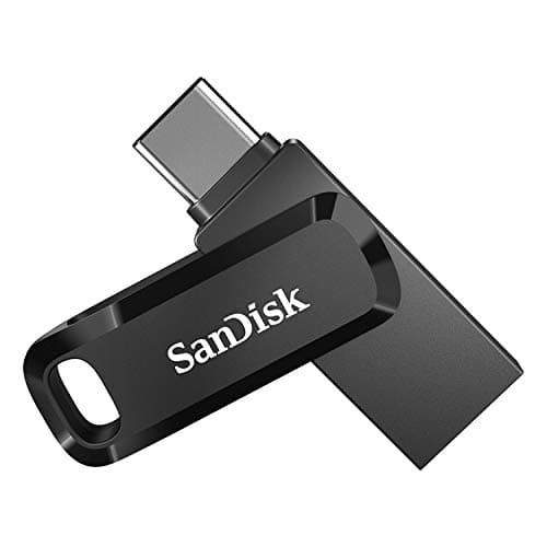 SanDisk Ultra Dual Drive Go, 64 Go Flash Drive, Clé USB C (pour Android Smartphone Stockage, Tablettes, Mac et PC, jusqu'à 300 Mo/s, Connecteurs USB Type-C et USB Type-A réversibles) Noir