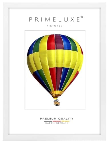 PrimeLuxe Cadre photo en bois 50 x 150 cm (Dimension de l'image) en Blanc mat | Couleur et taille sélectionnables | pour affiches | Puzzle | collage de photos