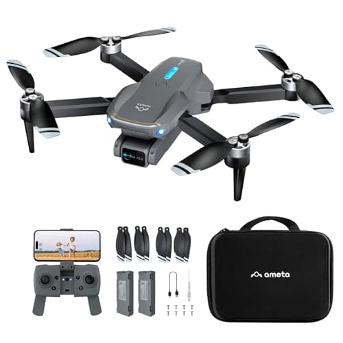 Ameta Drone avec Camera 4K UHD pour Adulte, S20 Lite Moteur Sans Balais FPV Mini Drone pour Debutant et Enfant avec Vol de 36min, Maintien D'altitude, Jouet Cadeau pour Hommes et Garcon, Moins de 250g