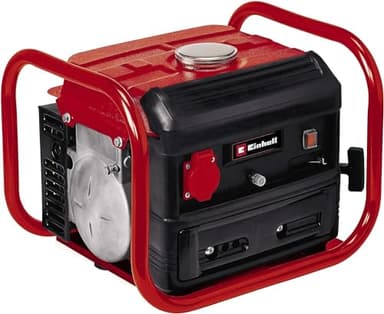 Einhell Groupe électrogène TC-PG 10/E5 (puissance de 680W, moteur d’entraînement 2 temps propre, 230V, châssis support, pieds d’appui stables, disjoncteur de surcharge et câble de démarrage)