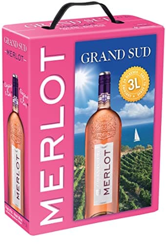 Grand Sud - Merlot Vin Rosé du Pays d'Oc, France - Bag in Box 3l (1 x 3 L)