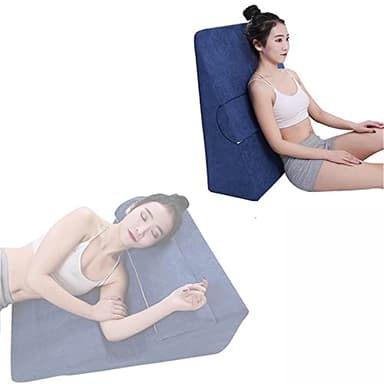 Coussin anti reflux gastrique, coussin d'oreiller de cale de lit orthopédique, oreiller de soutien d'inclinaison, pour les maux de dos de reflux acide, le ronflement et les brûlures d'estomac