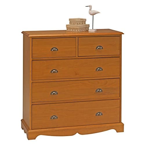 ACTUAL DIFFUSION Windsor Commode Pin Miel de Style Anglais, 42x96x97,5 cm