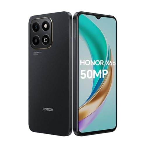 HONOR X6b 4G Smartphone 4Go 128Go, 50MP, 5200mAh Batterie, 6.56" 90Hz TFTLCD, Android 14, Dual Sim, NFC, Noir