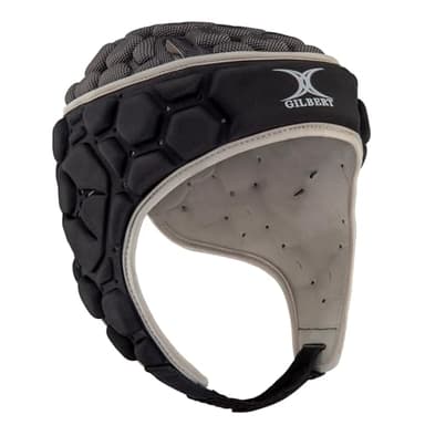 Gilbert XP 250 Casque de rugby Senior Noir/argenté (L)