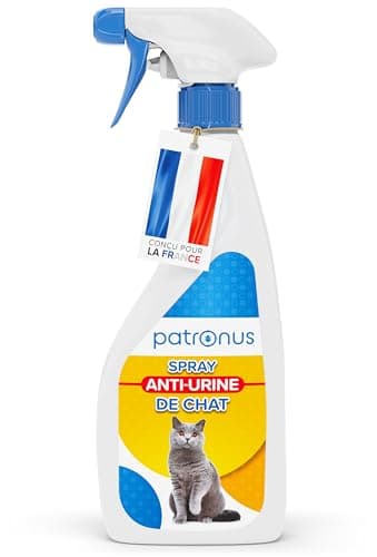 Patronus Marqueur Anti-Urine spécial Chat 500ml - Non Colorant - Dressage & éducation, Stop Pipi, Accessoires efficaces pour Chats - pour l'intérieur