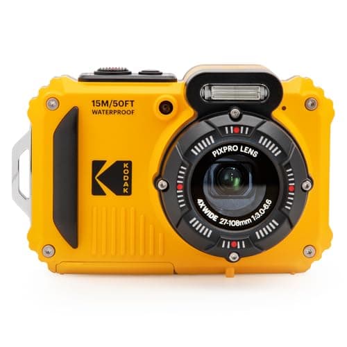 KODAK Pixpro WPZ2 - Appareil Photo Numérique Compact 16M Pixels, étanche à 15m, Anti-Choc, Video 720p, Ecran LCD 2,7 - Batterie Li-ion, Jaune
