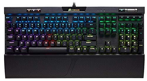 Corsair K70 RGB MK.2 clavier USB Allemand Noir - Claviers (Standard, USB, Clavier mécanique, LED RGB, Noir)