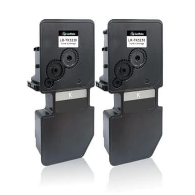 LeciRoba TK-5230 Cartouches de toner de rechange pour imprimantes Kyocera TK5230 TK-5220 TK5220 pour imprimantes Kyocera ECOSYS P5021cdn P5021cdw M5521cdn M5521cdw (2-Noir)