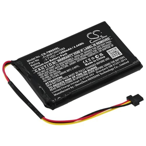 CS-TM800SL Batteries 1200mAh Compatible avec [Tomtom] pour 4FC64 4FD6.001.00, pour GO 60, pour One XL Europe Traffic, pour One XL Traffic, pour 30 Series remplace AHA11111009, FLB0813007089, VFAS