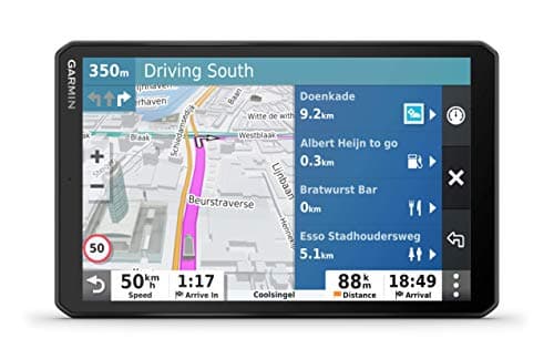 Garmin dēzl LGV800 MT-D – LKW-Navi mit 8“ (20,3 cm) HD-Touchdisplay und vorinstallierten 3D-Europa-Navigationskarten. Digital Traffic DAB+, Multimedia-System, LKW-Routing, Parkplatz-Finder, Schwarz