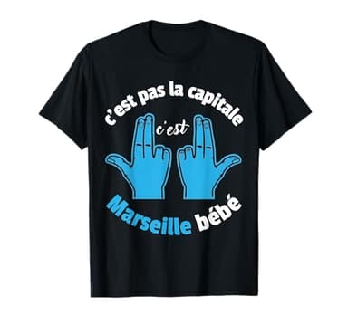 C'est Pas La Capitale C'est Marseille Bébé T-Shirt