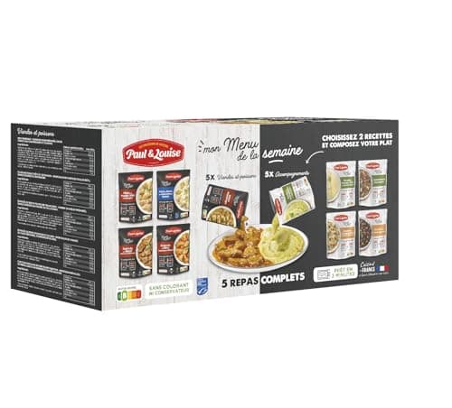 Paul & Louise Box "Mon menu de la semaine" 5 repas à composer selon vos envies - 100% viande origine France