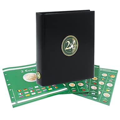 SAFE 7341-B1 (2004–2010) Album Premium pour pièces de 2 € – Album de collection pour pièces commémoratives européennes – Avec pages illustrées & intercalaires – Évolutif – Luxe & qualité supérieure