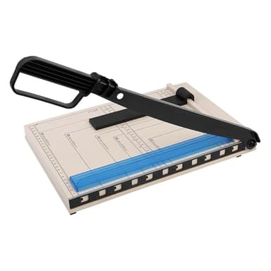 Coupe-papier, coupe-papier avec protection de sécurité, coupe précise, 12 longueurs de coupe avec capacité de 12 feuilles, coupe-papier et coupe-papier pour carton, vinyle