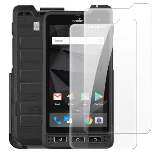 Lot de 2 Films de Protection en Verre Trempé Compatible avec Sonim XP8, Ultra Clair, Anti-Rayures, Installation Facile