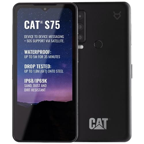 Cat S75 6GB 128GB WIFI/5G/SATELLITE Black