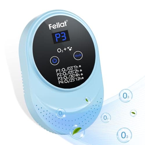 Générateur d'ozone, Purificateur d'Air à l'ozone avec 4 Modes pour 5-30 ㎡, Éliminateur d'odeurs portable pour chambre, salle de bain, animaux domestiques, formaldéhyde et odeur