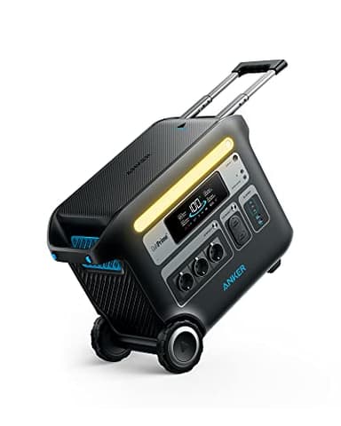 Générateur solaire Anker 767, Station électrique portable 2400 W avec batteries LiFePO4, générateur GaNPrime 2048 Wh pour alimentation de secours domestique, balcon, camping et camping-cars