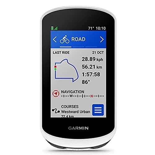 Garmin Ordinateur de vélo Edge Explore 2, 3 pouces, avec GPS intuitif, fonctions VO2, records personnels, unisexe pour adultes, blanc, unique