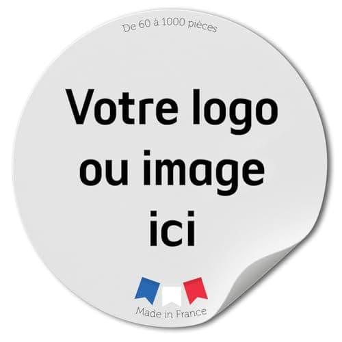 Autocollants personnalisés - Stickers personnalisables pour logos et images - Résistants à l'eau et au lave-vaisselle. Parfaits pour les entreprises, mariages ou cadeaux