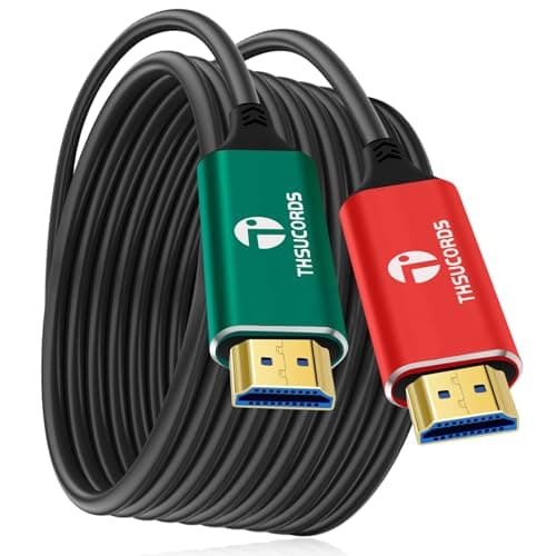 Thsucords 4K HDMI Fibre Optique à Câble 20M, Câble HDMI 2.0 Compatible UHD 4K @ 60 Hz HDR/18 Gbit/s/4:4:4/3D/ARC/HEC/pour RTX 3080/3090 Xbox Series X PS5 Denon AV Récepteur LG Samsung Sony TV