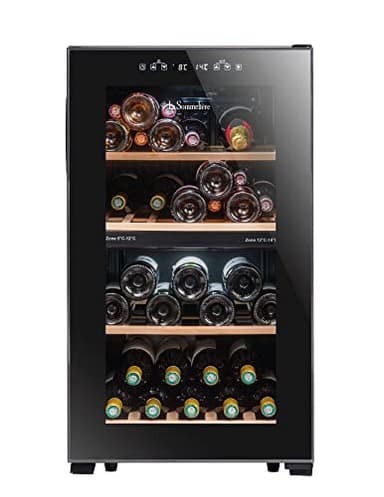 Cave à vin LS51.2ZBLACK double zone 50 Bouteilles