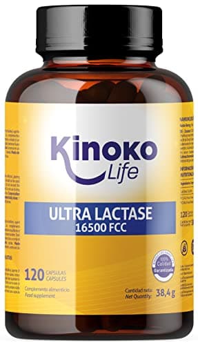 ULTRA LACTASE 16500 FCC 120 Gélules Action Rapide Meilleure absorption que les comprimés de lactase. Pour l'intolérance au lactose. Enzymes digestives de qualité supérieure. VÉGAN