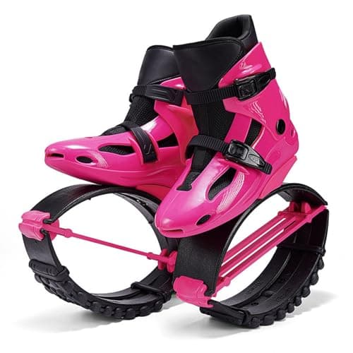 CYHTYM Jump Shoes Chaussures rebondissantes Roses Rouges pour Femmes avec Doublure Amovible, Bottes de Fitness Moon Boots pour Adultes et Jeunes(M)