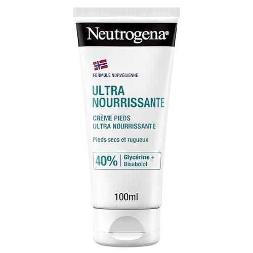 Neutrogena | Crème Pieds Ultra Nourrissante Formule Norvégienne (tube de 100 ml) – Crème hydratante 24 h pour pieds secs et abîmés – Crème pour les pieds à la glycérine et bisabolol