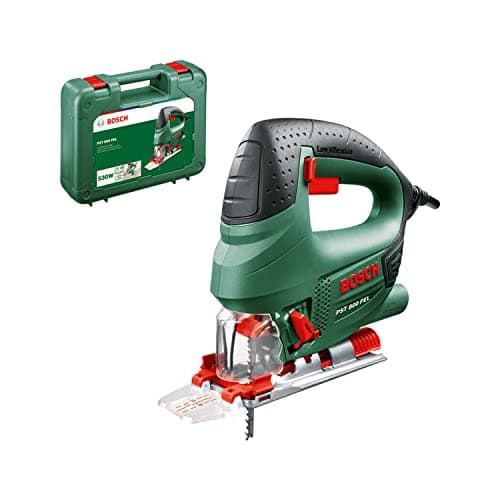 Bosch Home and Garden Scie Sauteuse Filaire - PST 800 Pel (800 w, Livrée avec Range-lame, Pare-éclats Transparent, Cutcontrol, Coffret de Rangement, 1 Lame pour Bois) 530 W, 80 mm Profundidad de Corte
