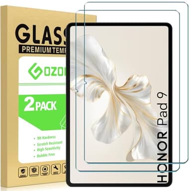 GOZOPO Verre Trempé pour HONOR Pad 9 (12,1 Poucess), 9H Dureté, Haute Définition, Anti Rayures, sans Bulles [2 Pièces]