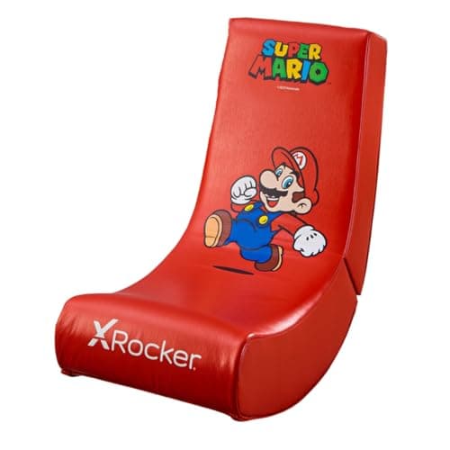 X-Rocker Mario Chaise de Jeu, Simili Cuir, Rouge, Junior