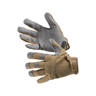 5.11 - Gants de Travail - Paume en Daim Synthétique à Forte Abrasion - Robustes - Adhérents - Soufflets Crantés Index et Pouce