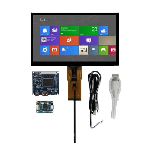 Écran LCD 7 pouces avec écran tactile USB et mini HDMI, compatible avec les PC Windows (comme deuxième écran), Raspberry Pi, Orange Pi et plates-formes de développement pour les applications
