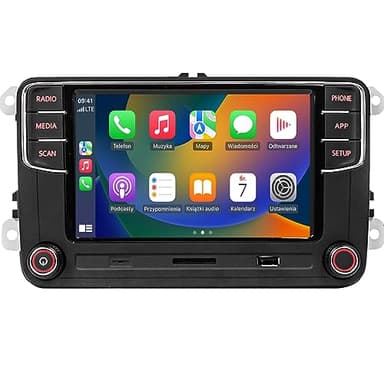 SCUMAXCON Autoradio RCD360S RCD330 Carplay Bluetooth 2DIN 6.5" Écran Tactile de Voiture USB RVC SD AM/FM pour VW Golf 5 Golf 6 Polo 5 Caddy