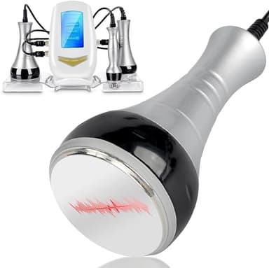 40K Appareil d'amincissement esthétique, Appareil de Radiofréquence à Cavitation Ultrasonique Multipolaire 3 En 1 Visage Corps RF