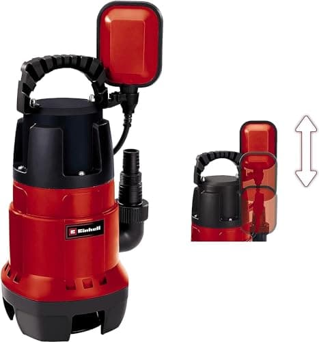 Einhell Pompe d'évacuation eaux chargées GH-DP 7835 (780W, 15700 Litre/h, Hauteur de refoulement max : 8 m, Profondeur d’immersion max : 7 m)