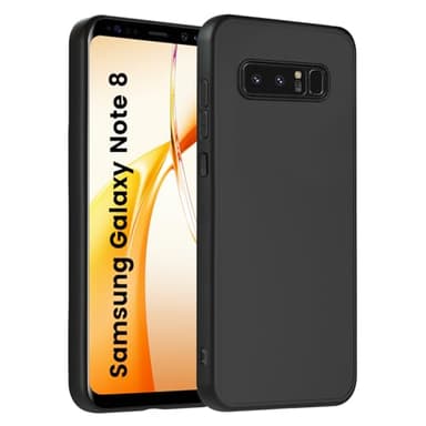 HuwaiH Coque de protection pour Samsung Galaxy Note 8 - Anti-chocs - Anti-rayures - Antidérapante - Prend en charge le chargement sans fil et anti-traces de doigts - Noir
