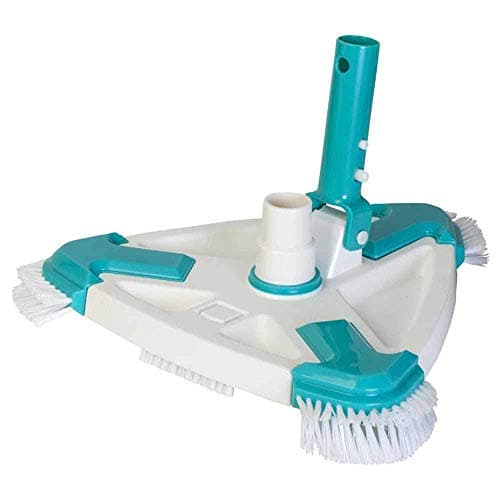 Gre 40016N - Tête de balai triangulaire avec brosses pour nettoyage de piscine : efficacité et durabilité pour votre piscine