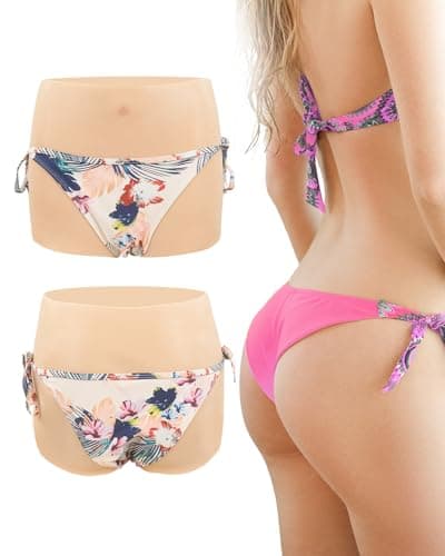 Minaky Silicone Panty Crossdresser Silicone Culotte Fausse Culotte Cachée Sissy Peut Pisser with Catheter Inserts for Drag Queens Transgender,Blanc