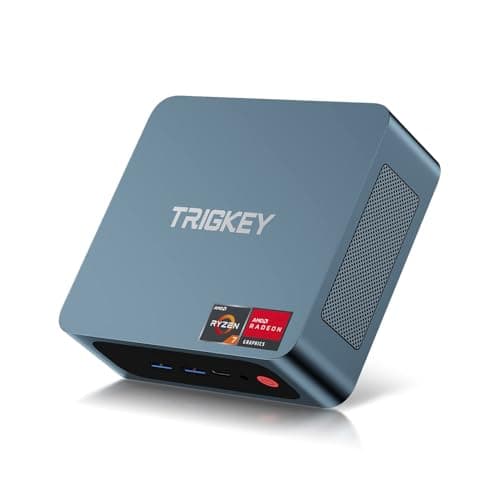TRIGKEY Ryzen 7 Mini PC AMD 5850U (jusqu'à 4,4 GHz) Gaming Mini PC Ordinateur de Bureau, AMD Radeon 16G DDR4+500G NVME SSD WiFi-6│BT5.2│USB3.2 * 3,USB2.0 * 1│ RJ45 1000M │HDMI*1│DP*1│Type-C*1