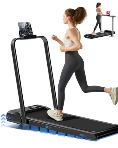 LONTEK Tapis de Course Pliable Inclinable 12KM/H, Tapis de Marche Pliable Inclinable 3 en 1 avec Moteur Silencieux Amélioré de 3.0HP, Charge Max 136KG
