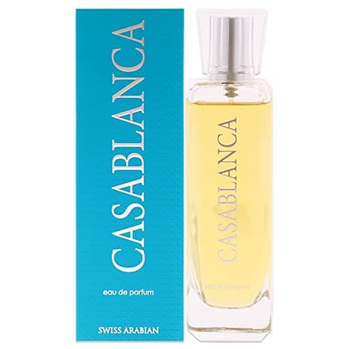 Swiss Arabian Casablanca Eau De Parfum Unisex 100ML – Un mélange luxueux de fruits juteux, de patchouli et d'ambre doré – Un parfum Intemporel et Enchanteur