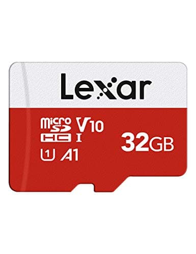 Lexar Carte Micro SD 32 Go, Carte Mémoire Micro SD+ Adaptateur, Microsdxc Carte TF jusqu'à 100 Mo/s, A1, U1, C10, V10, Full HD et 4K UHD pour Caméra, Telephone, Switch