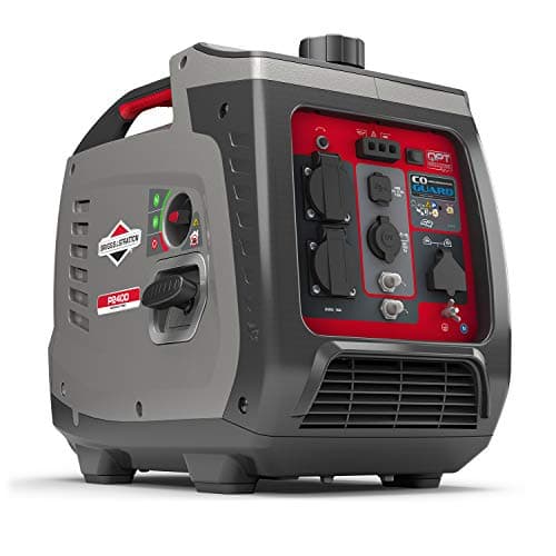 Groupe électrogène à onduleur portable à essence PowerSmart Series Inverter P2400 de Briggs & Stratton, alimentation propre 2400 watts/1800 watts, ultra silencieux et léger
